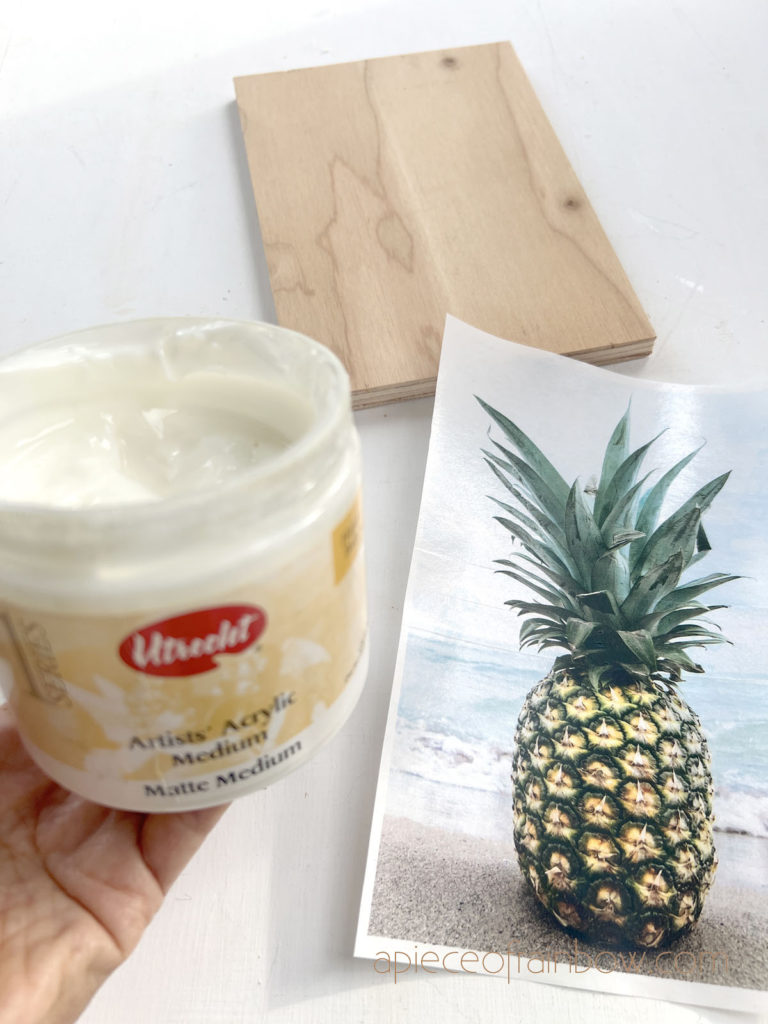 Materials and tools for image transfer to wood