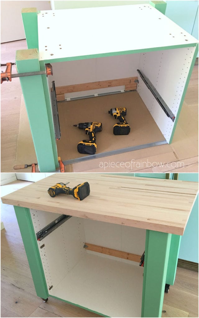 ikea kitchen island DIY