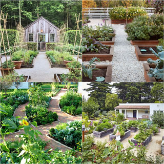 7 best vegetable garden layout ideas on soil, sun orientations, spacing, edible planting varieties, plans & design secrets to create productive & beautiful kitchen gardens. - A Piece of Rainbow