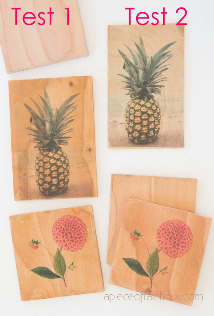 photo & art image transfer to wood or canvas, with Mod Podge vs acrylic gel