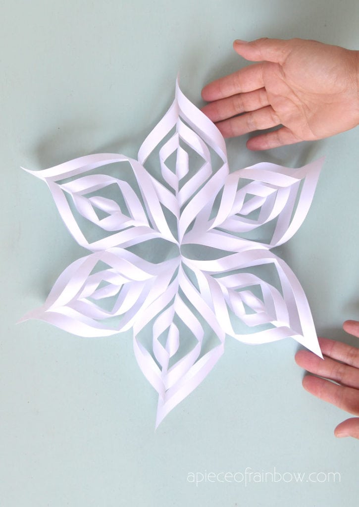 3d paper snowflakes for beautiful winter & Christmas decorations.
