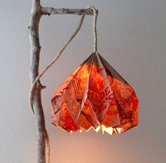 Trader Joes Bag Hack: How to Make Pendant Lamp