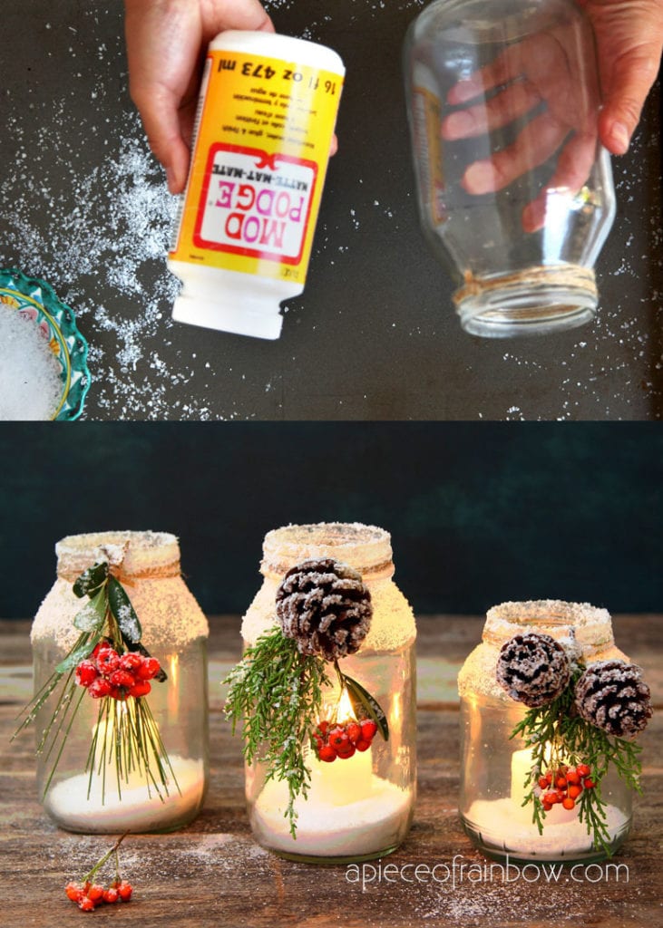 Enchanting DIY Pine cone and mason jar crafts