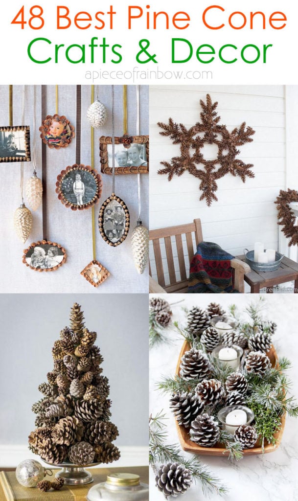 beautiful farmhouse pine cone decorations and craft ideas