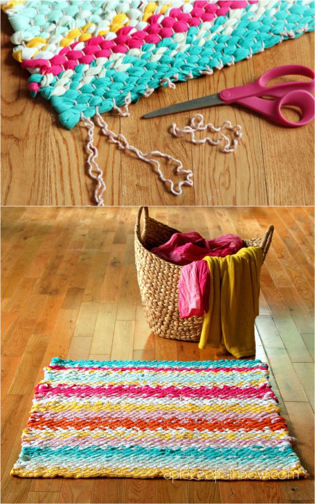 finish the DIY rug