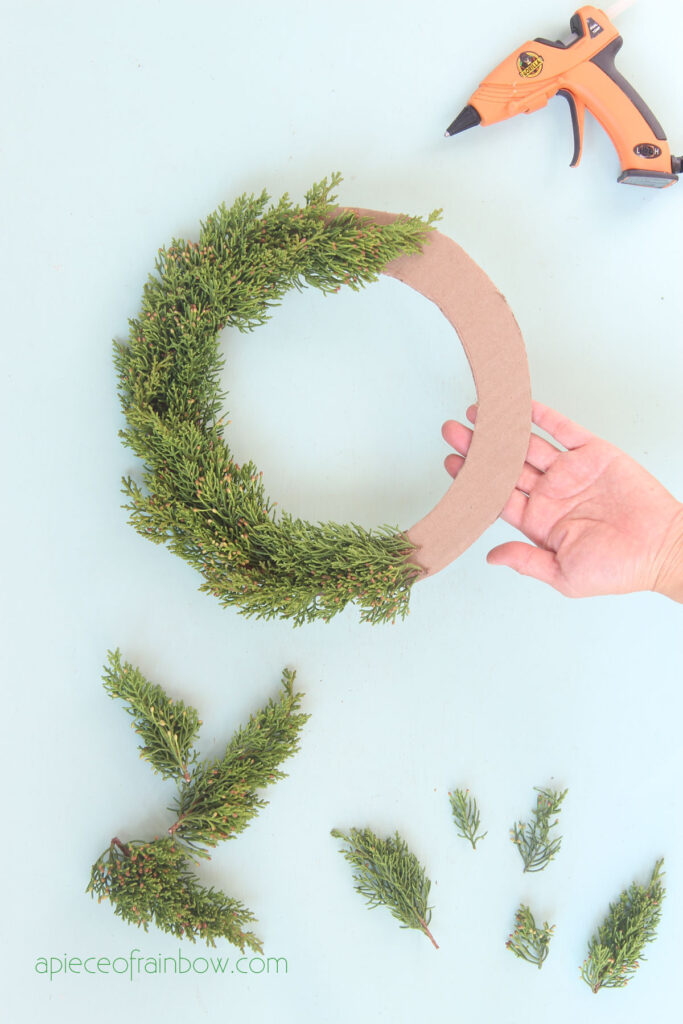 Cardboard Wreath