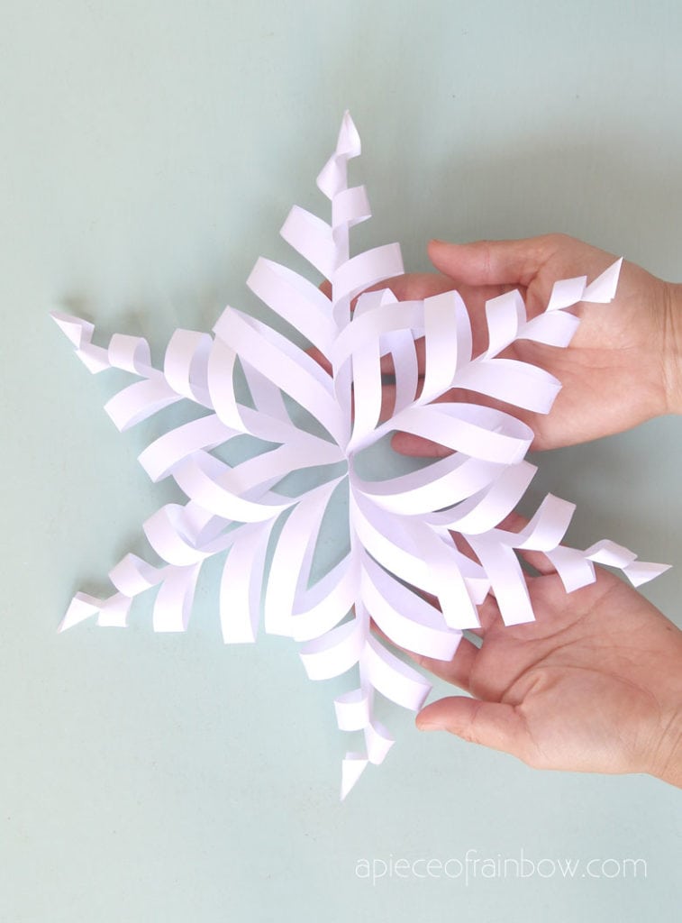 farmhouse decor 3d paper snowflake