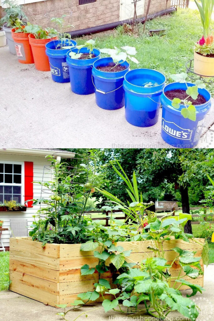 Build a closure for your container vegetable garden