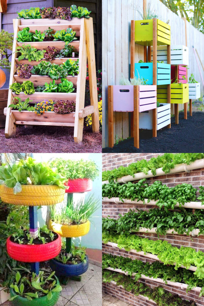 vertical gardening container vegetable garden ideas