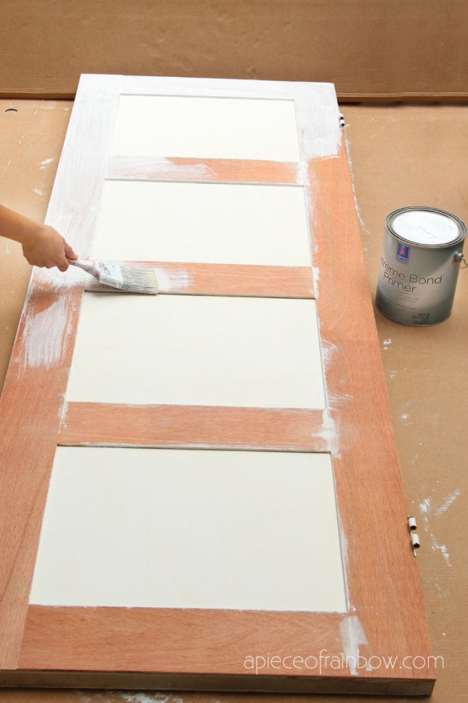 prime door for painting