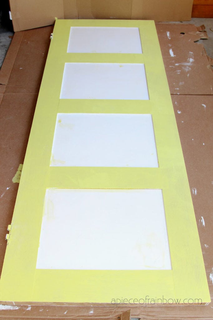 hollow core door becoming a 4 panel door 