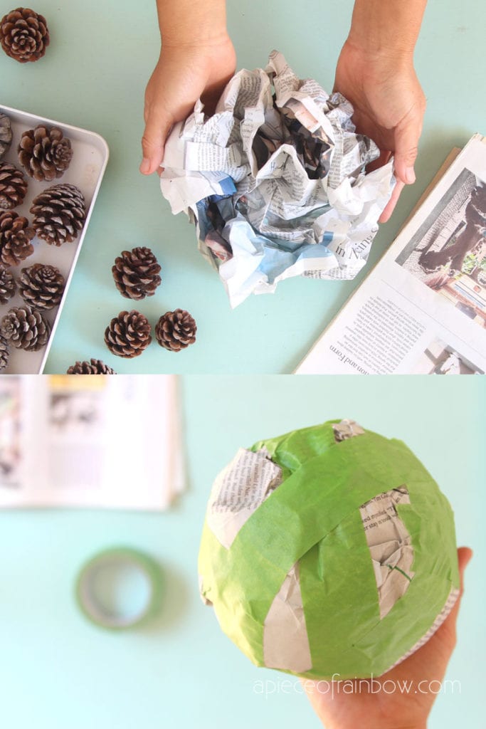 make a newspaper ball