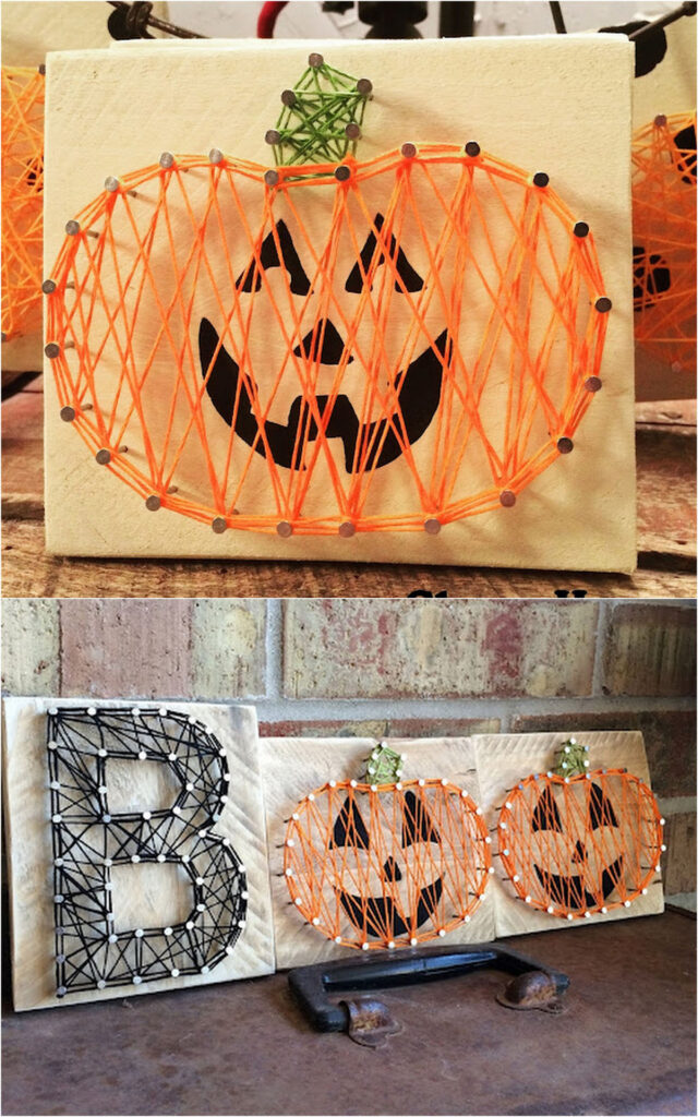 DIY Halloween string art
