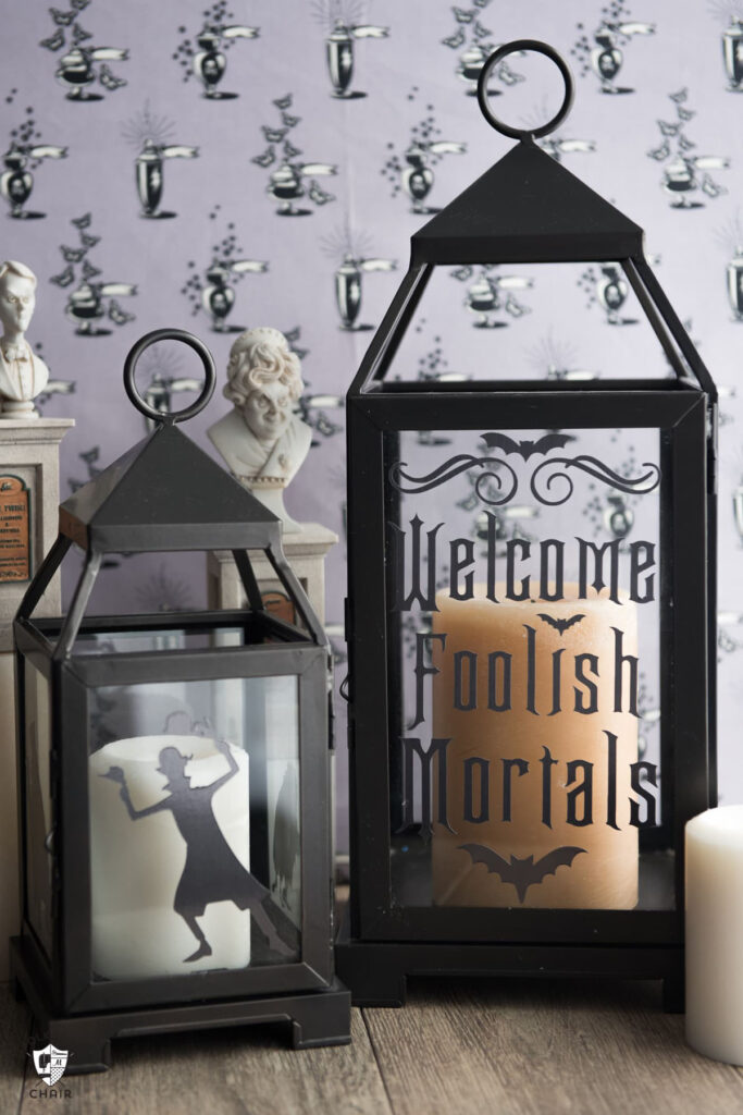 Vintage farmhouse Halloween lanterns 