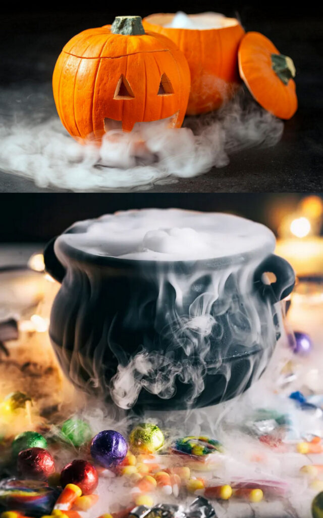 Dry ice Halloween decor & party ideas