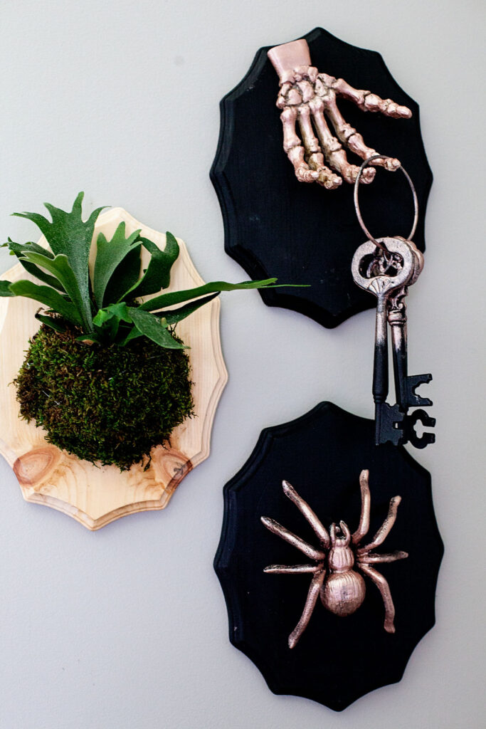 Modern glam DIY Halloween wall decorations