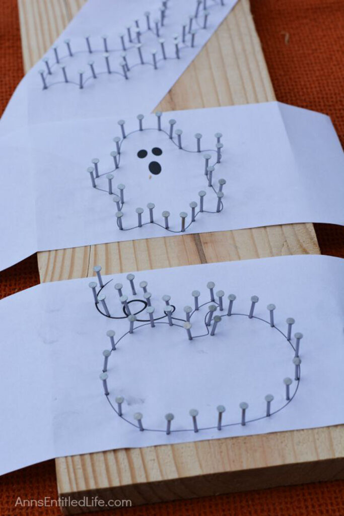 Make Halloween string art
