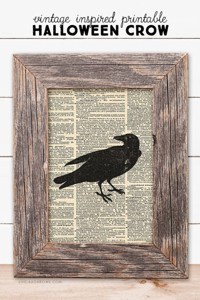 Decorate with free vintage Halloween printables 