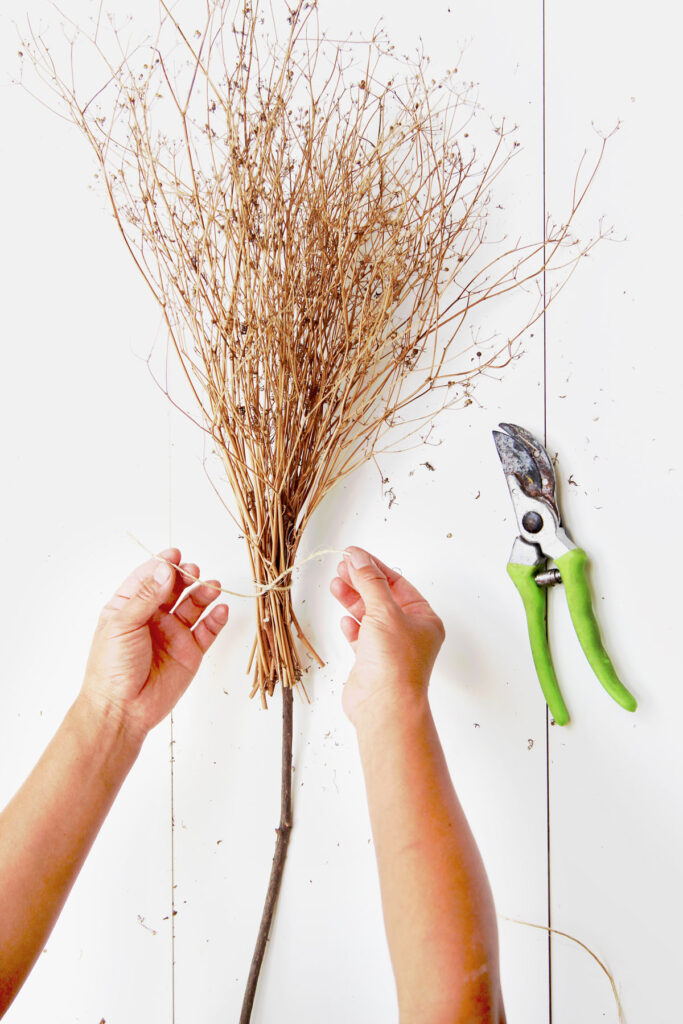 DIY halloween witch broom