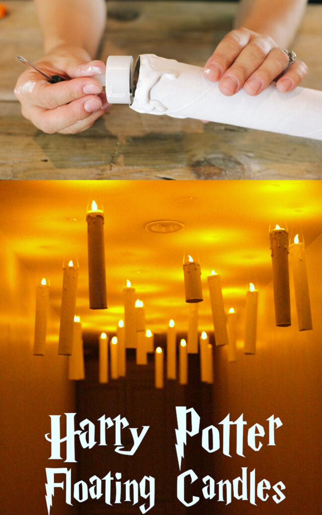 DIY Floating Candles Halloween Decor