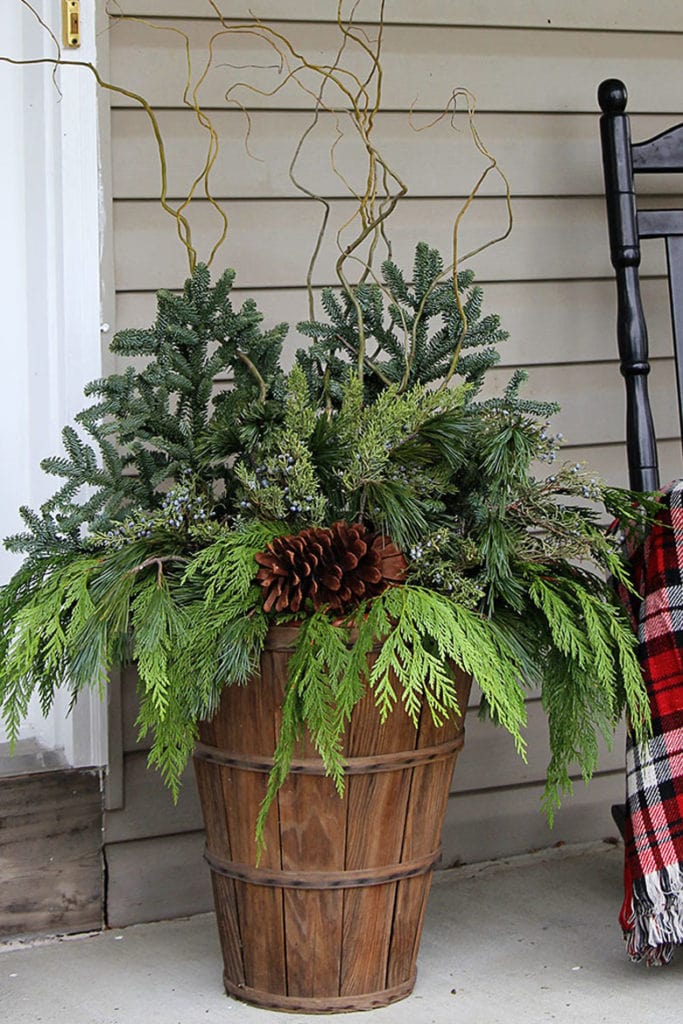  harvest basket porch planter