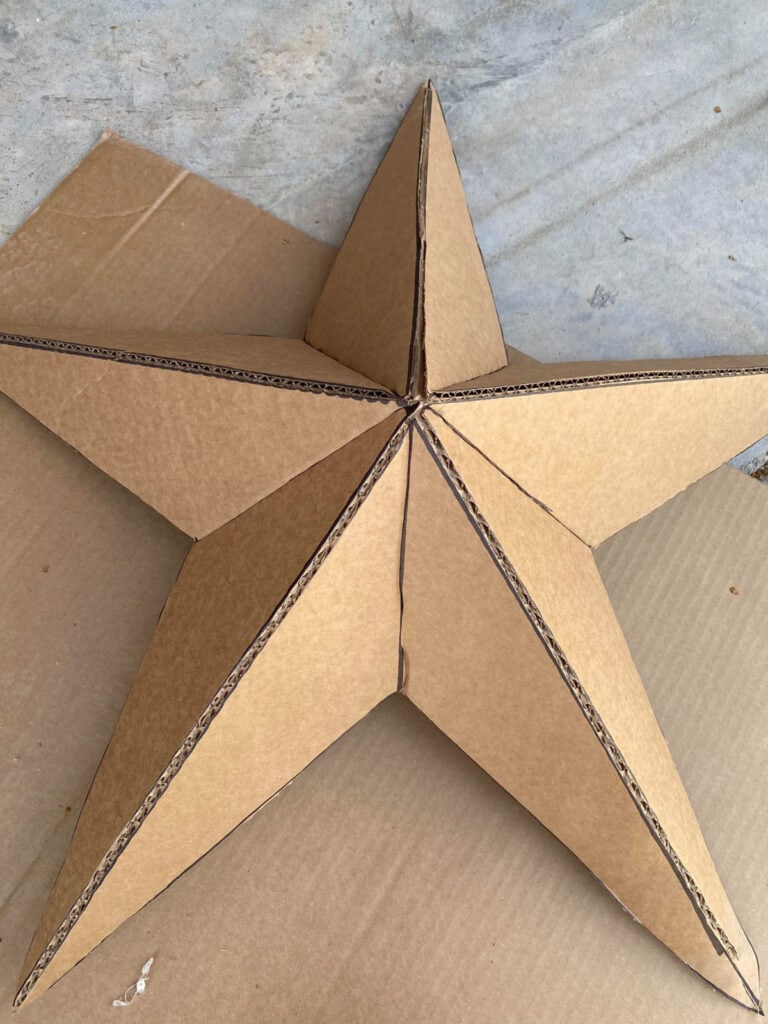 Cardboard Christmas Stars