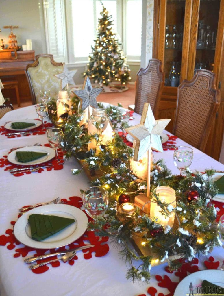 Lighted Christmas table decoration ideas