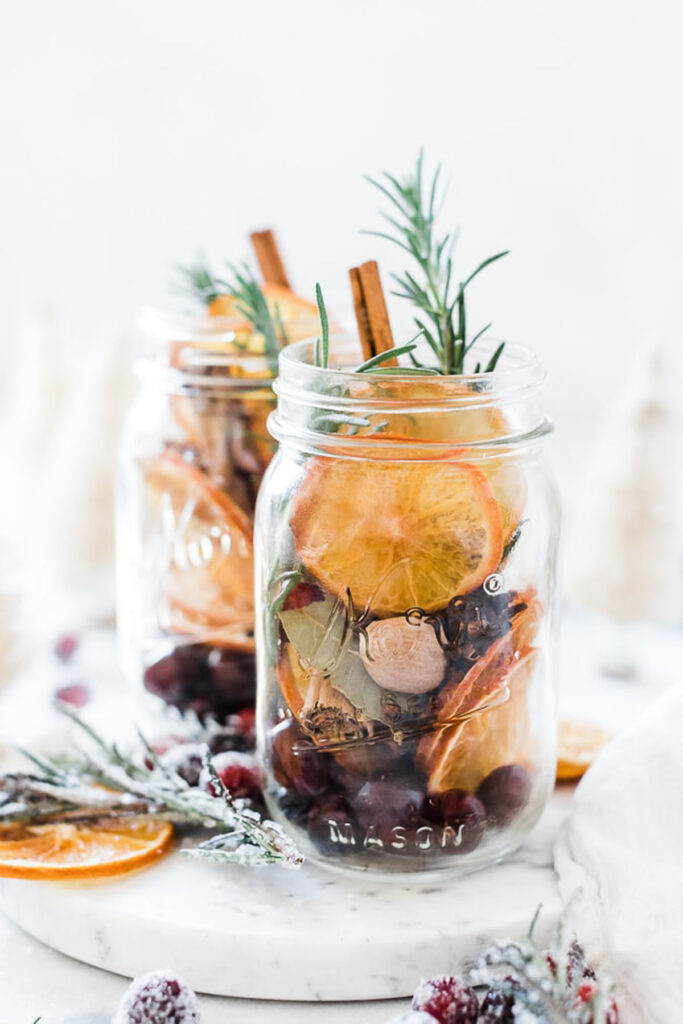 Dried orange potpourri