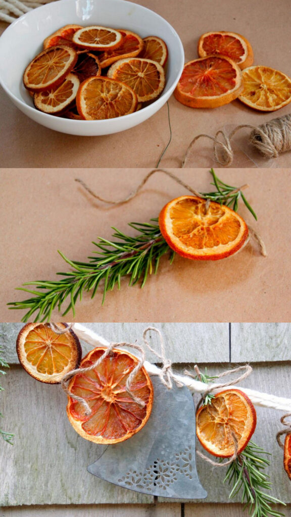make dried citrus garland