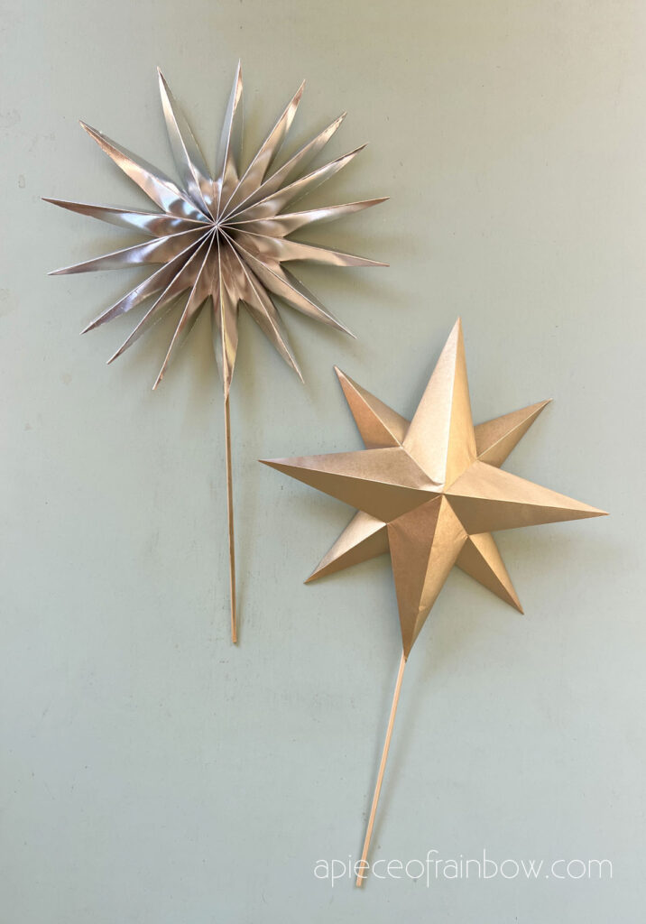 3D Paper Star Decorations and Crafts
