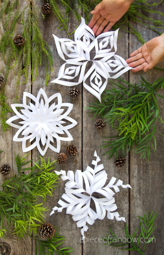 3D Paper Snowflakes