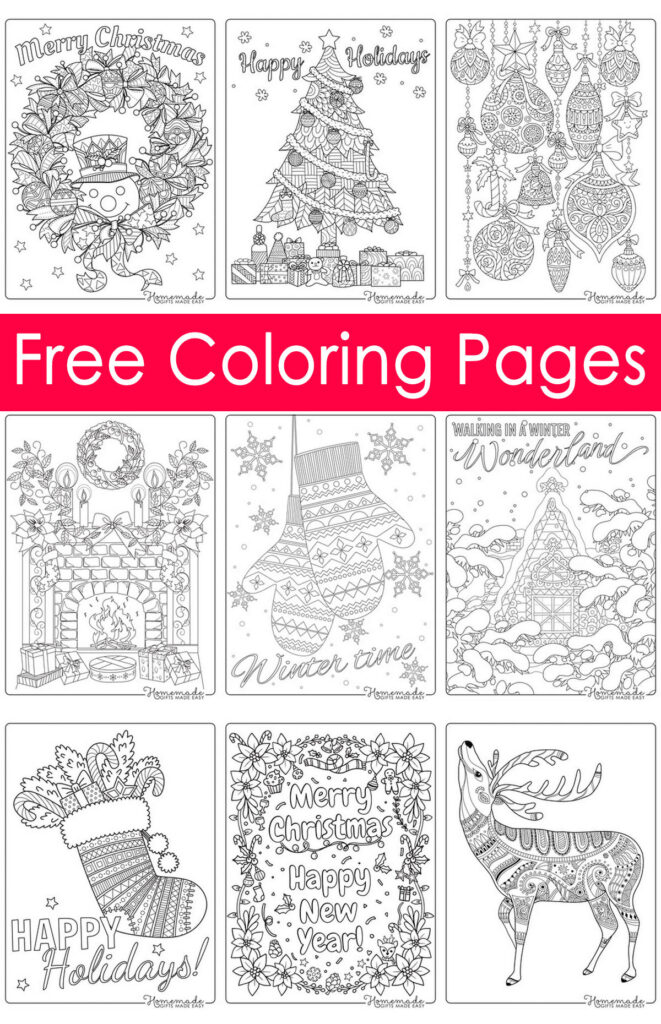 Free Printable Christmas Coloring Pages