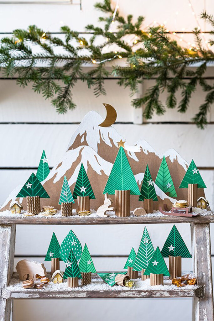 DIY Advent Calendar from Cardboard