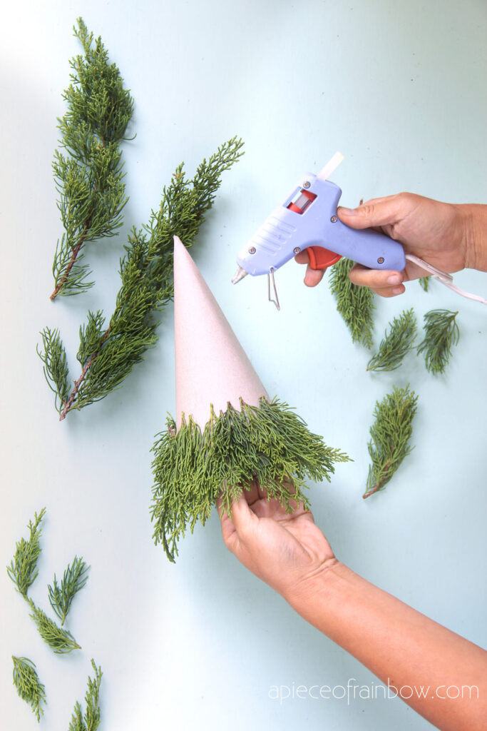 Snow Flocked Tabletop Christmas Trees