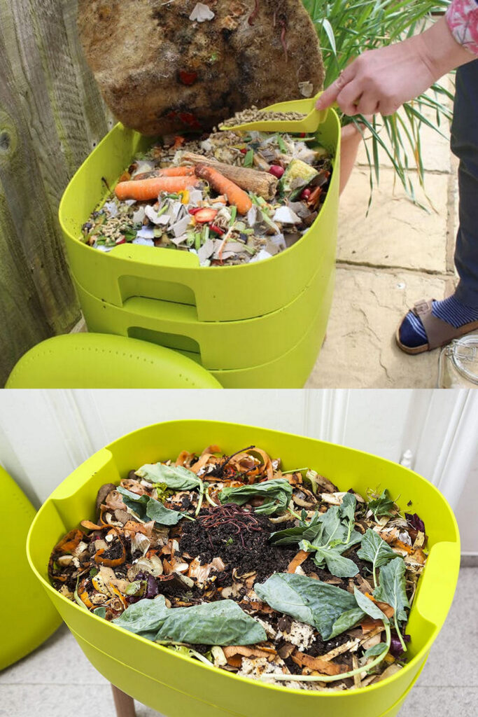 good looking modern worm compost bin  