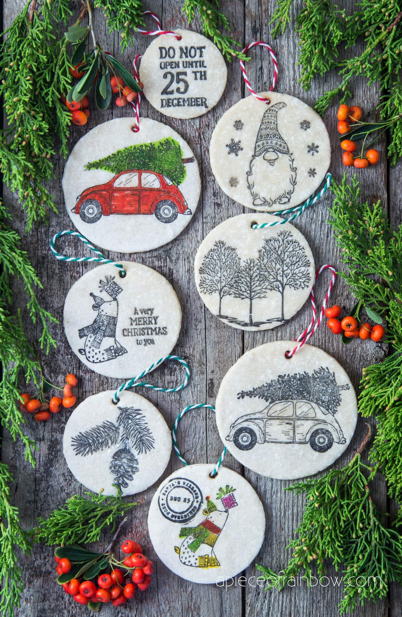 homemade salt dough Christmas ornaments 