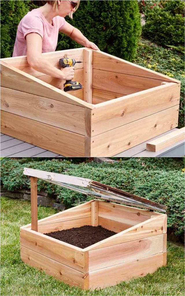 DIY window cold frame