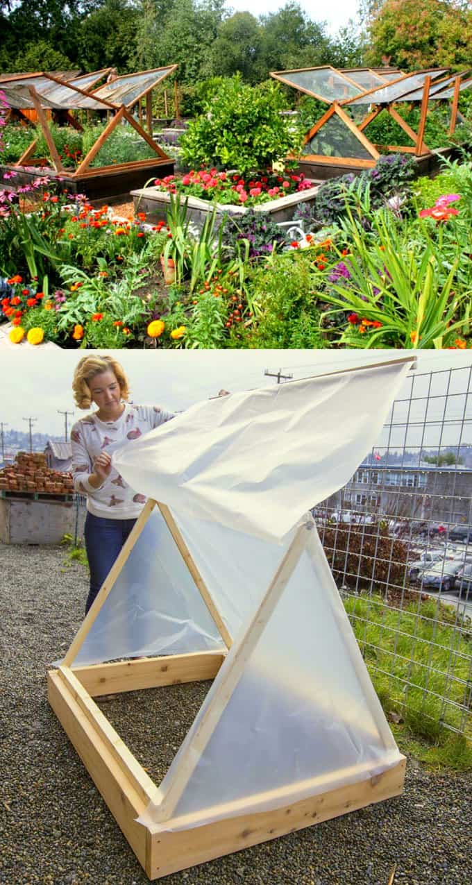 easy and cheap A frame greenhouse ideas